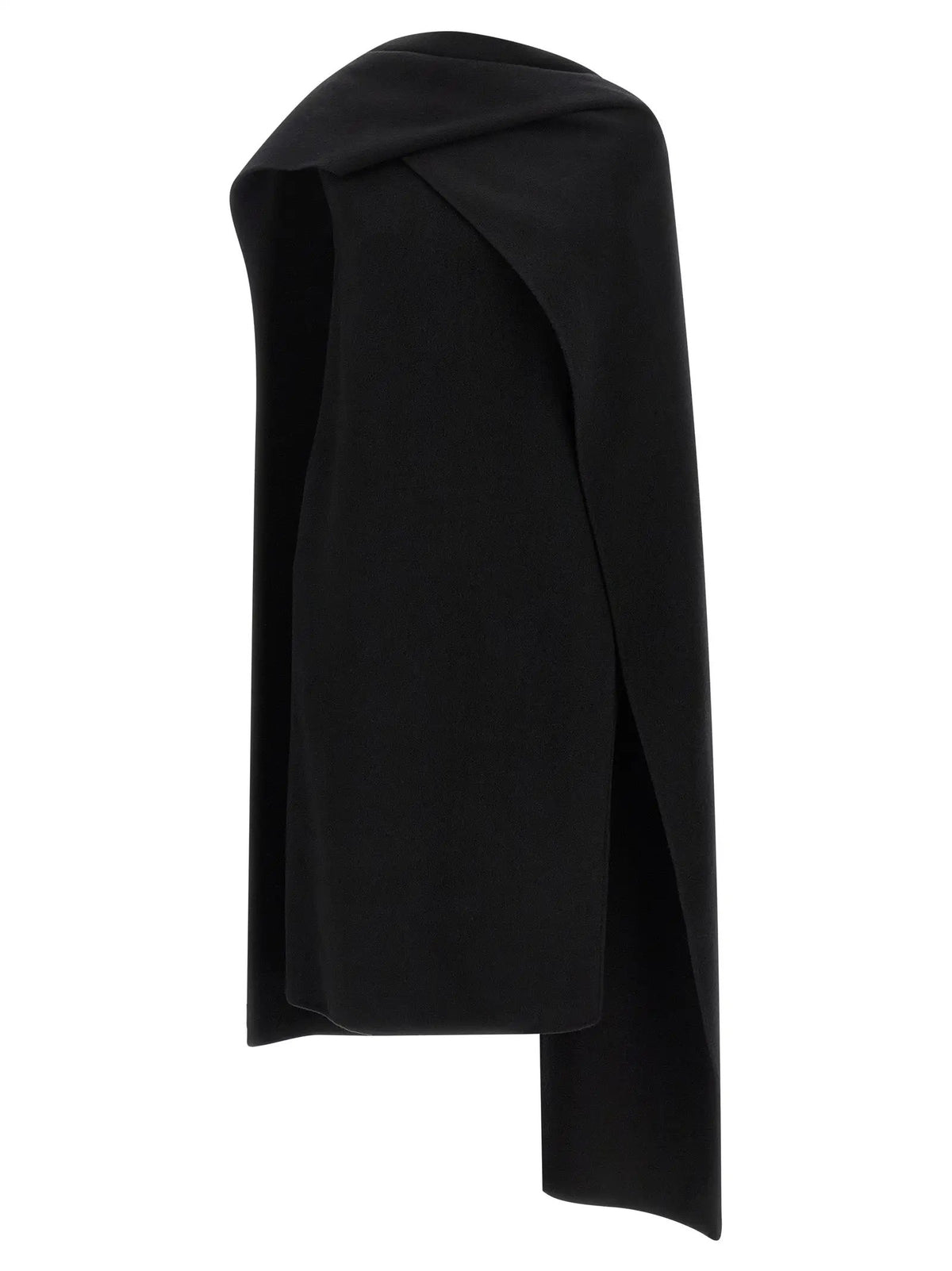 Robe midi Khaite en laine vierge noire