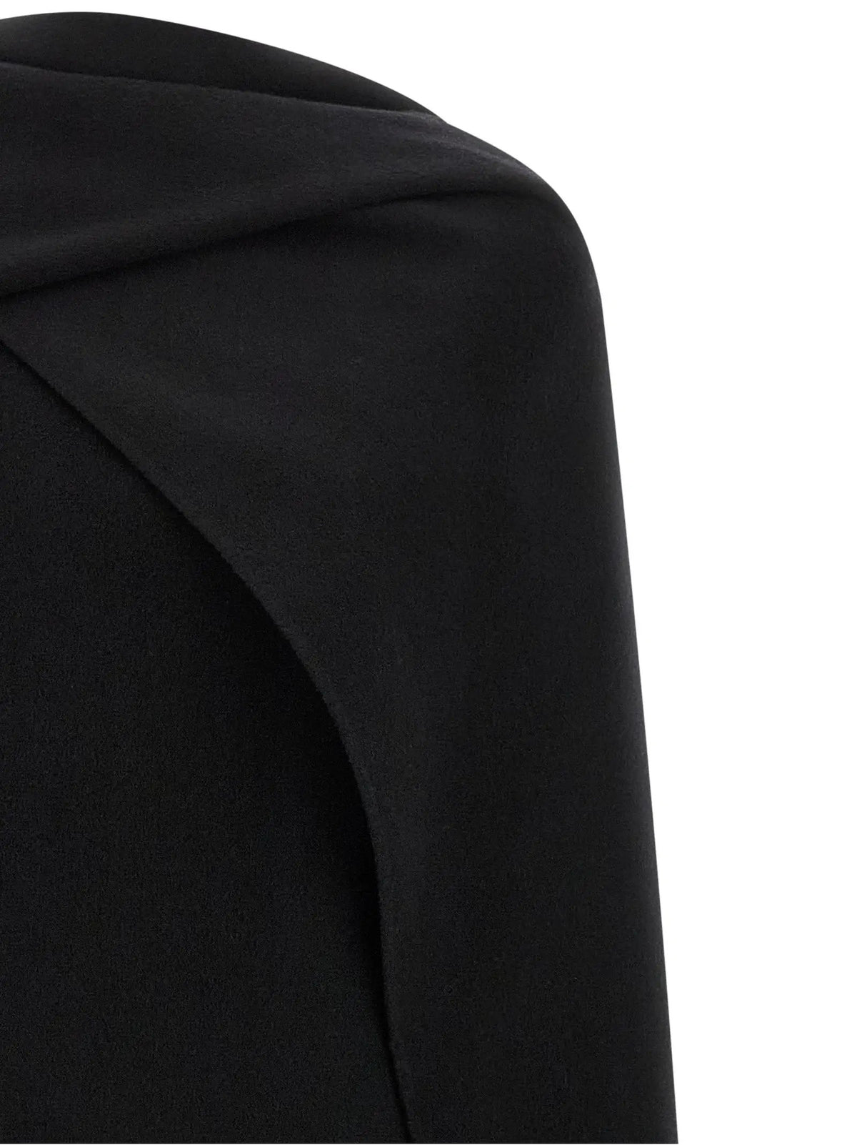 Robe midi Khaite en laine vierge noire