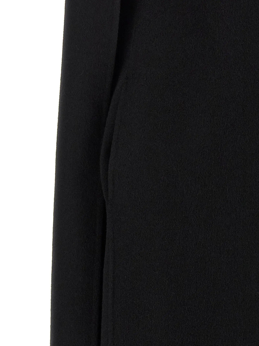 Robe midi Khaite en laine vierge noire