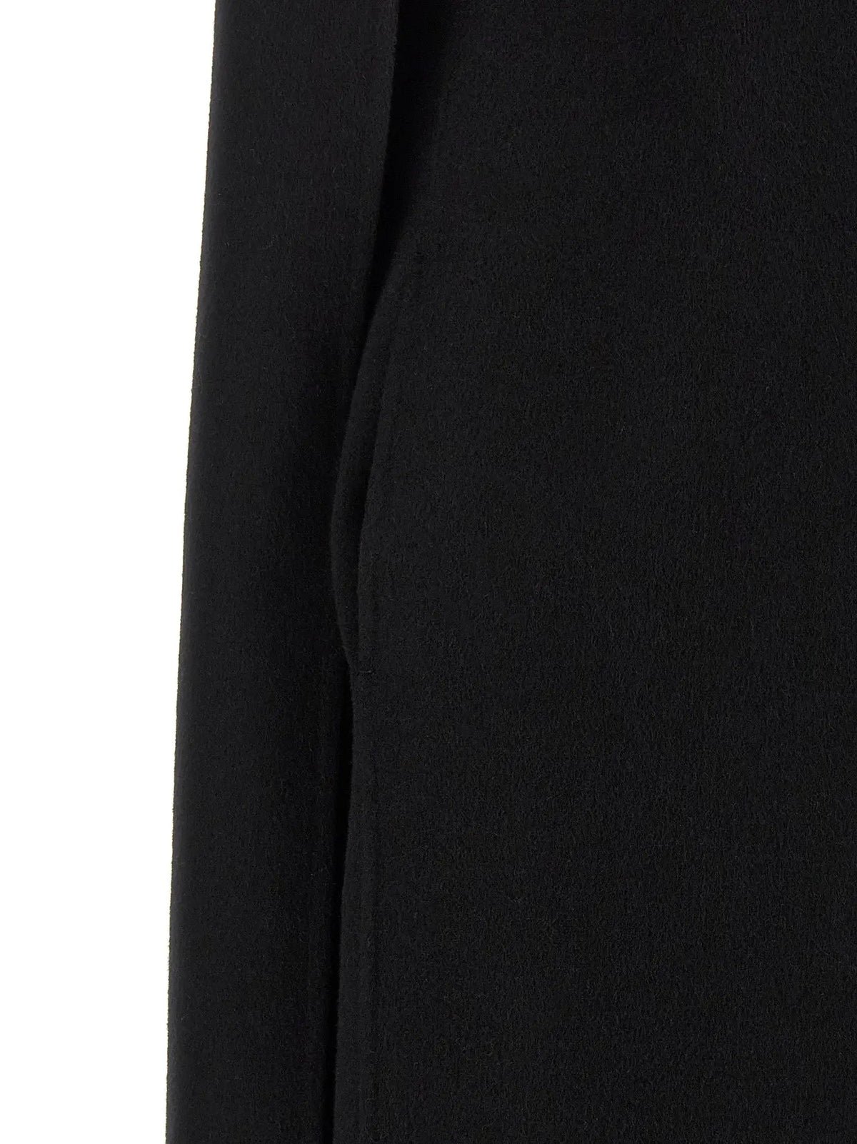 Robe midi Khaite en laine vierge noire