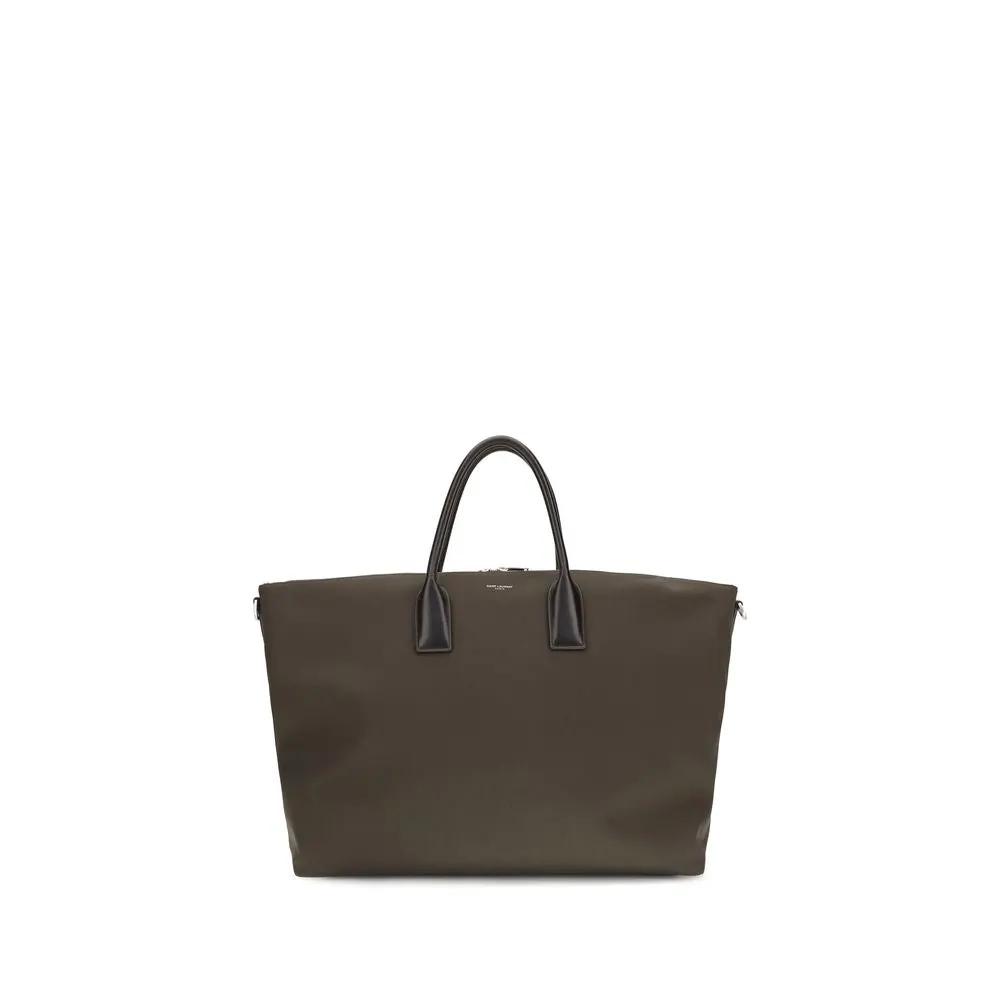 Sac à main Saint Laurent en cuir de veau marron Bos Taurus