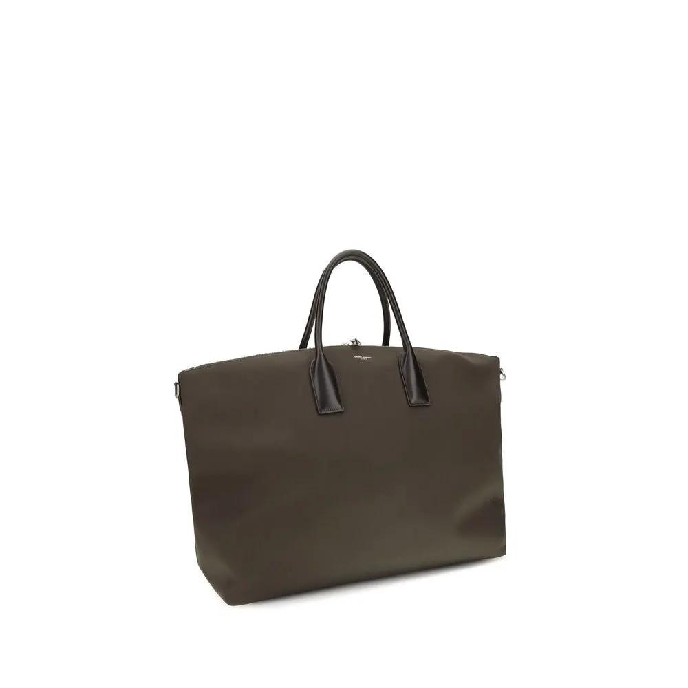 Sac à main Saint Laurent en cuir de veau marron Bos Taurus