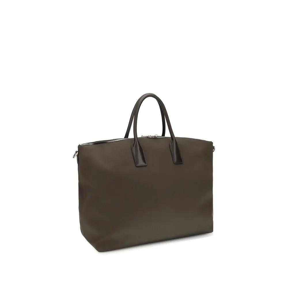 Sac à main Saint Laurent en cuir de veau marron Bos Taurus