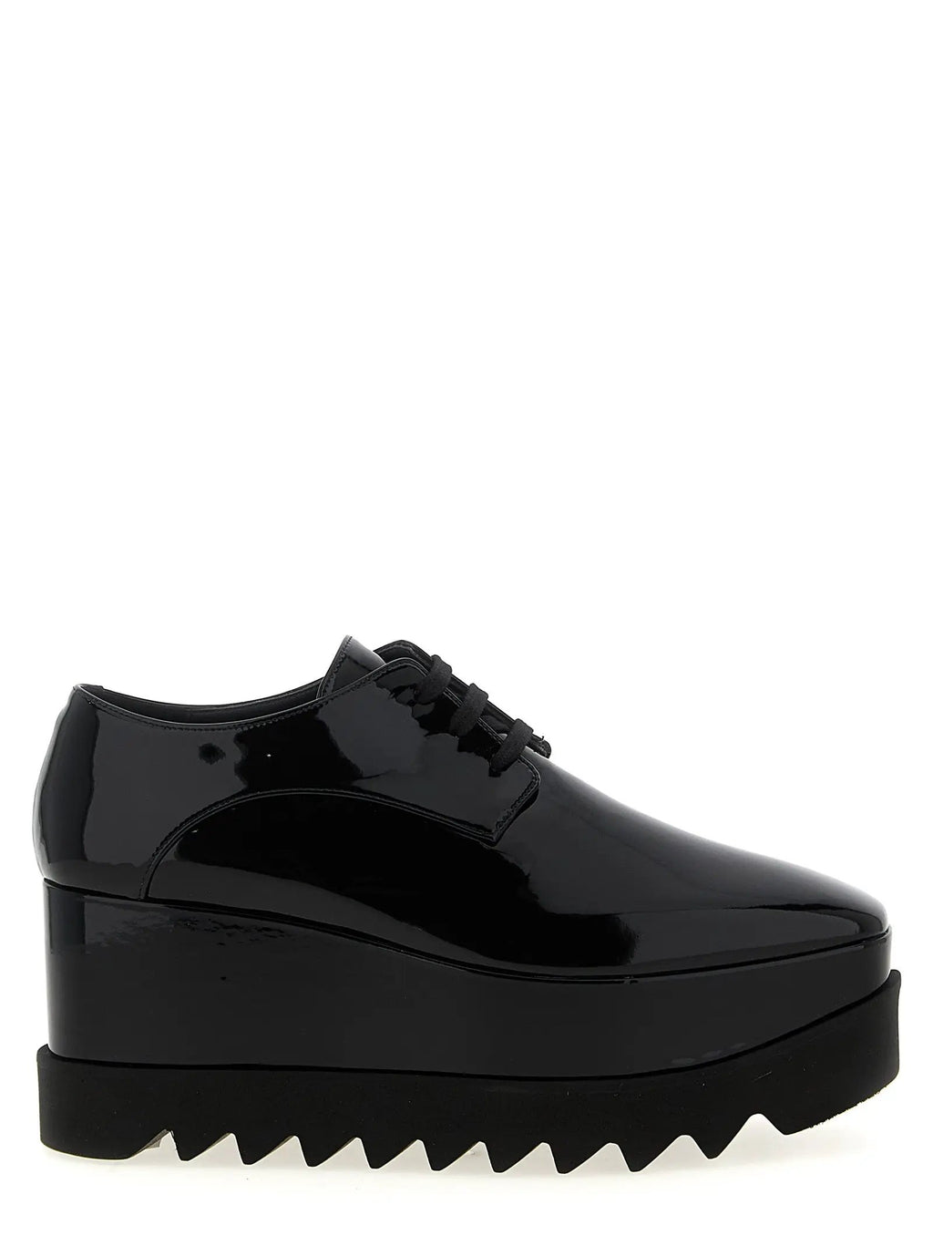 Sandales compensées en polyéthylène noir Stella McCartney