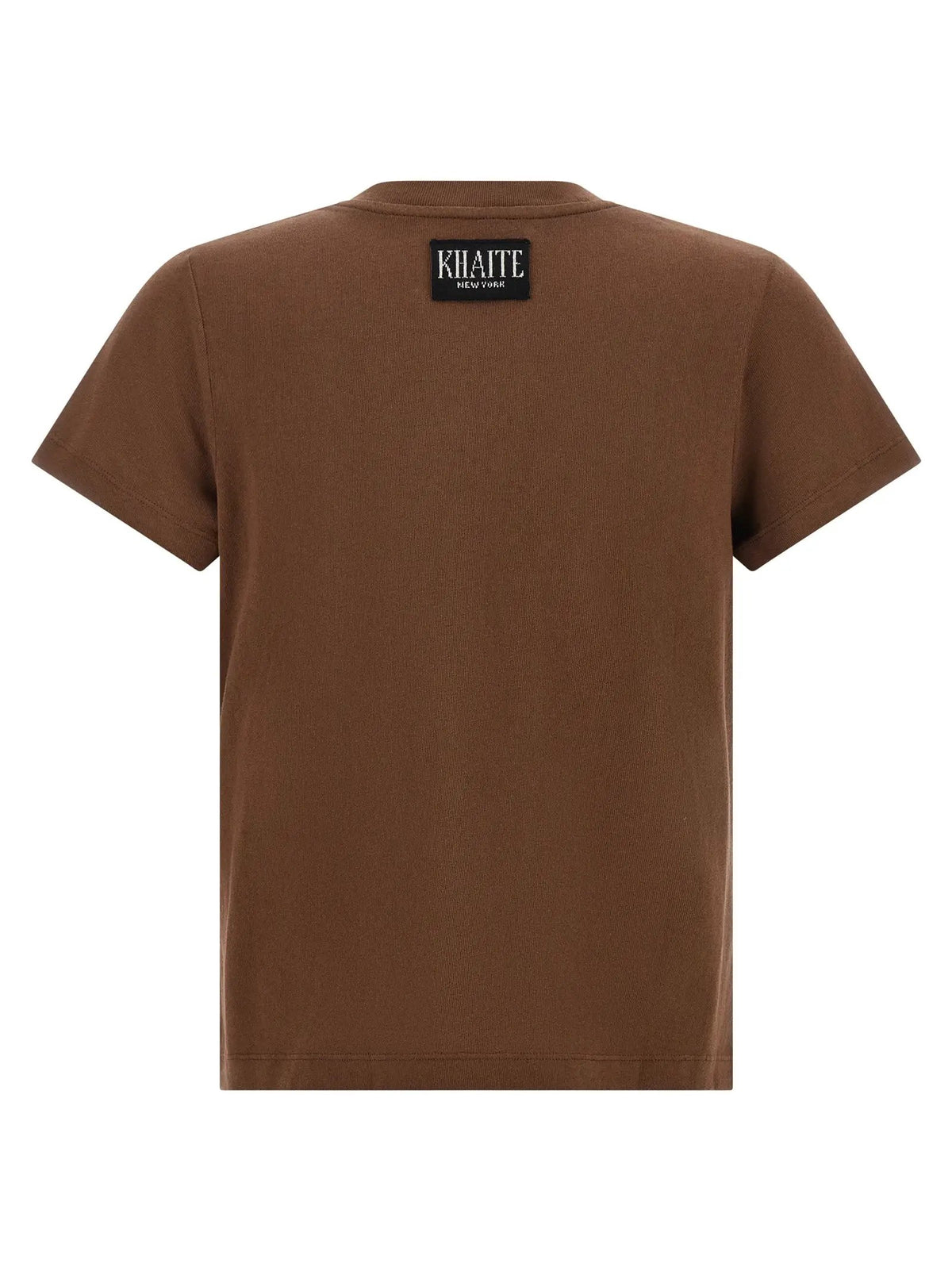 Khaite Khaite Brown Cotton T-Shirt