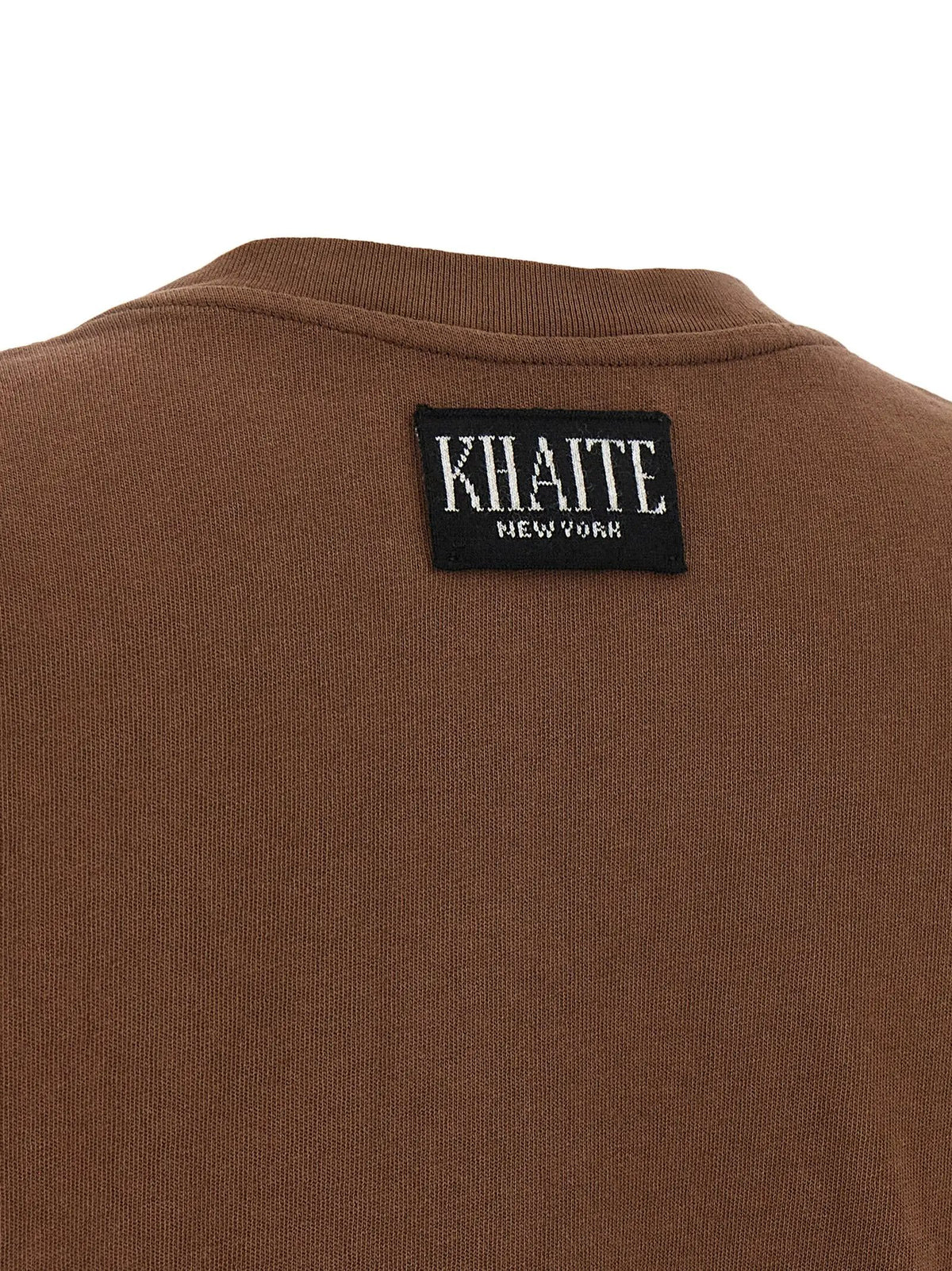Khaite Khaite Brown Cotton T-Shirt