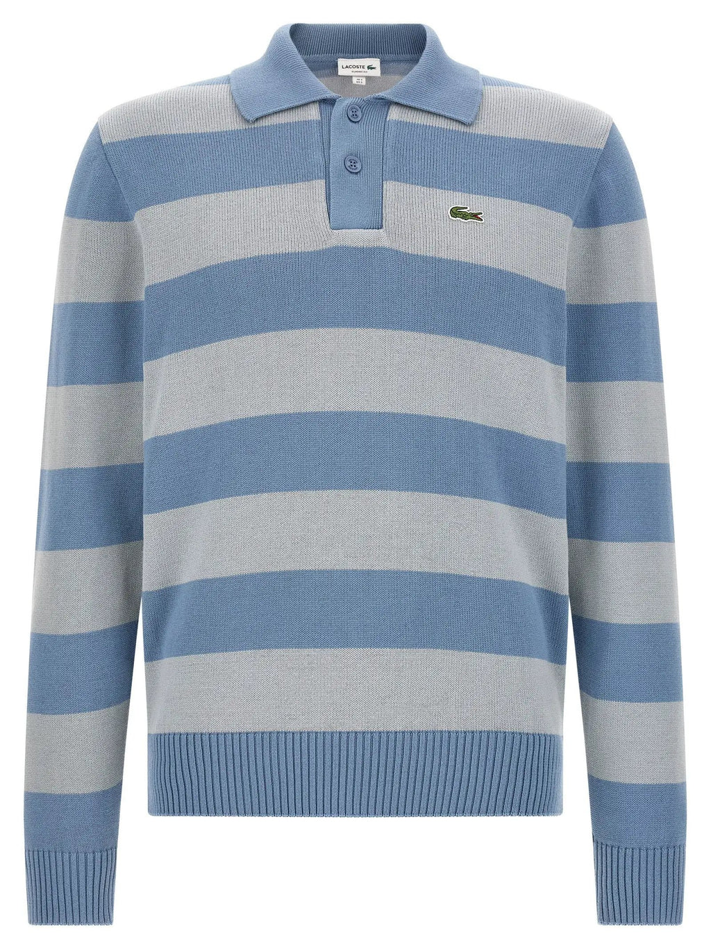Polo Lacoste en coton bleu