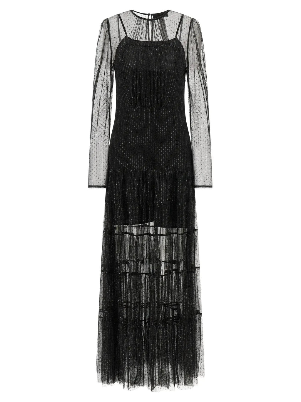 Robe longue Twinset en polyamide noir