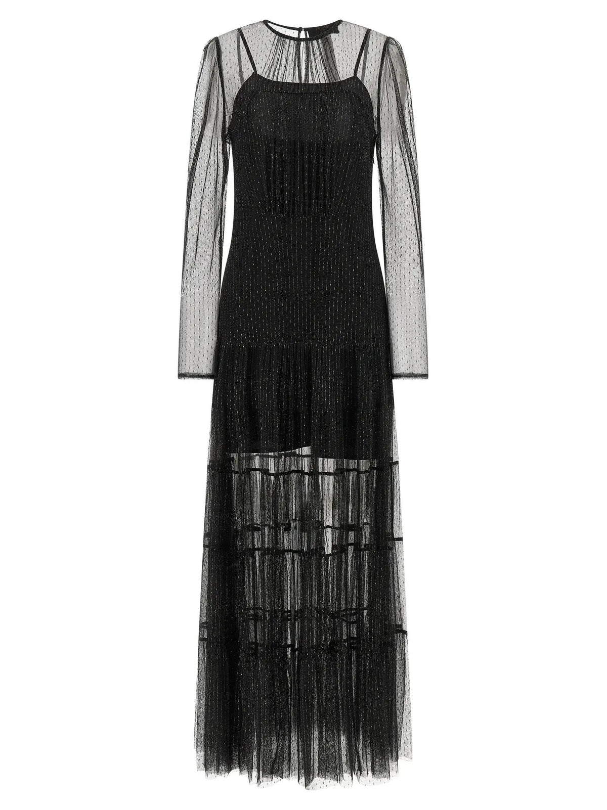Robe longue Twinset en polyamide noir