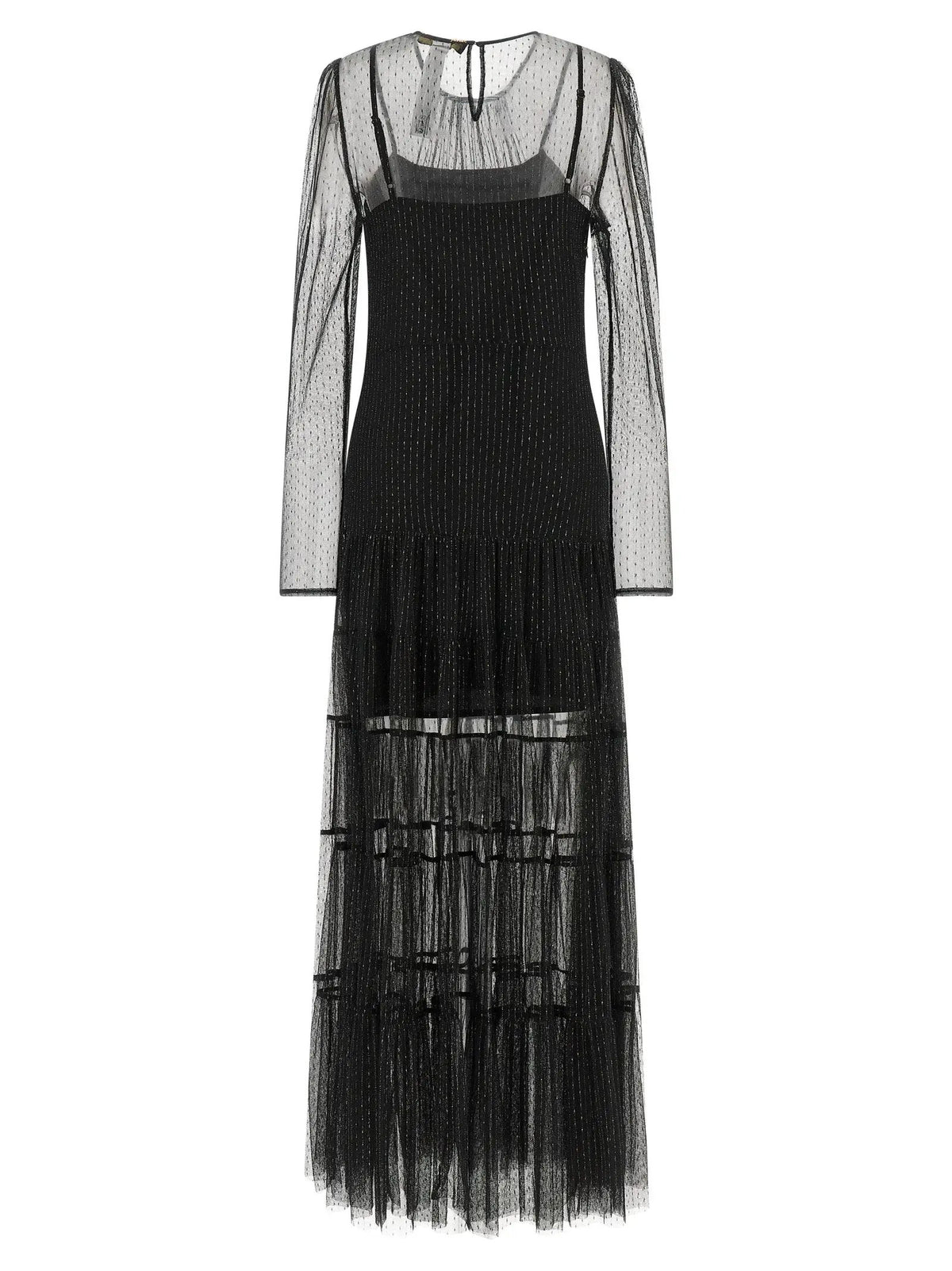 Robe longue Twinset en polyamide noir