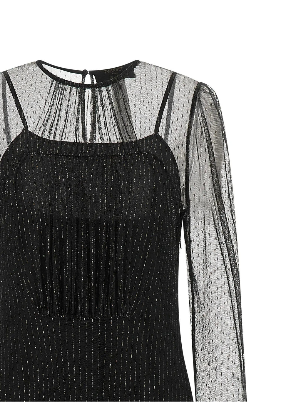 Robe longue Twinset en polyamide noir