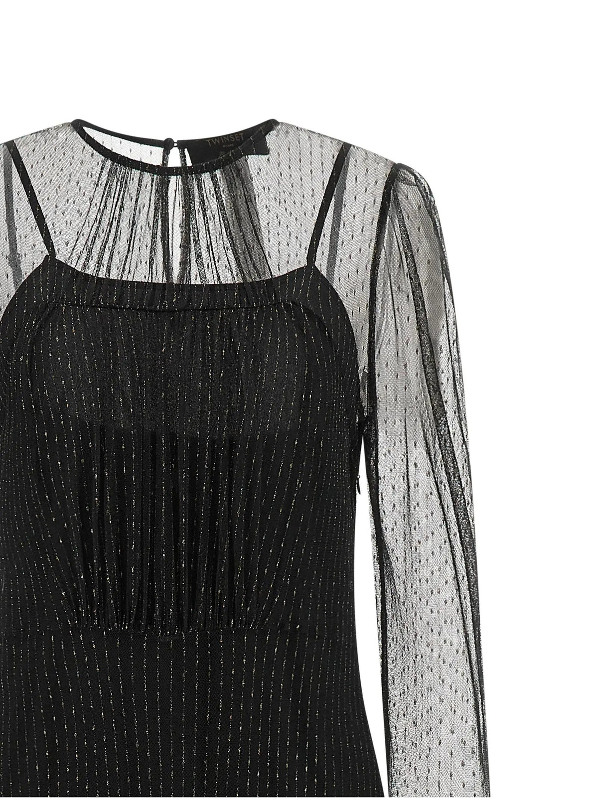 Robe longue Twinset en polyamide noir