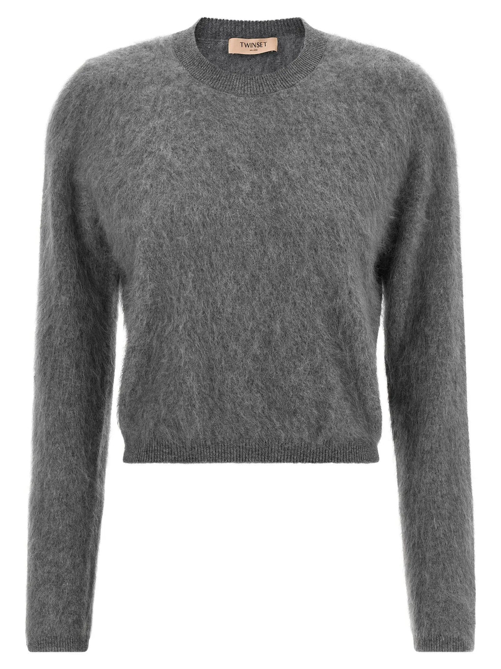 Cardigan Twinset en laine grise