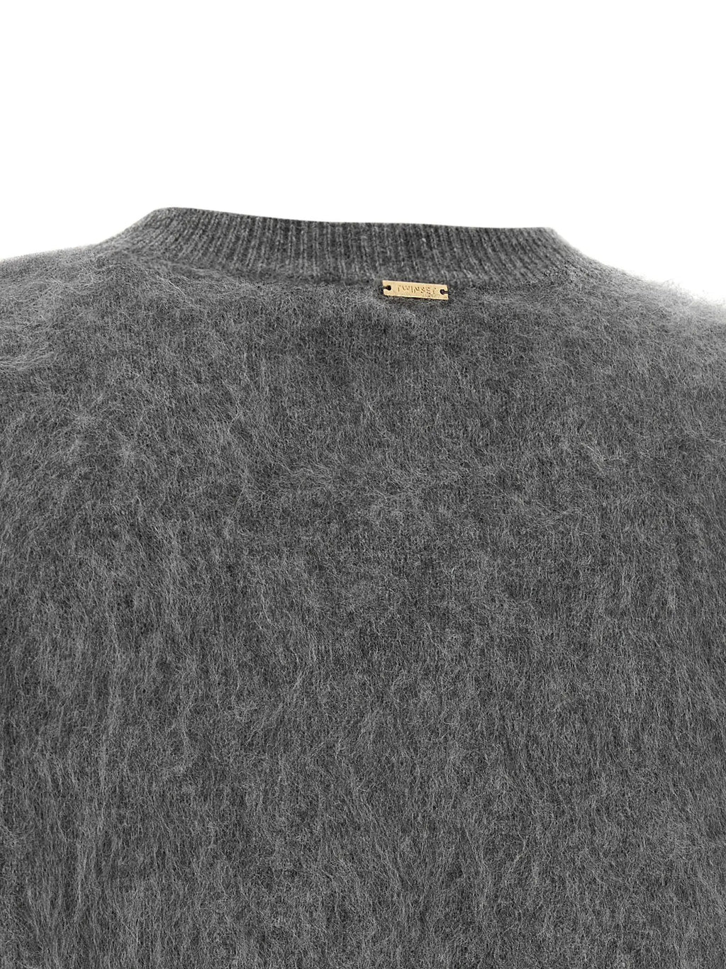Cardigan Twinset en laine grise