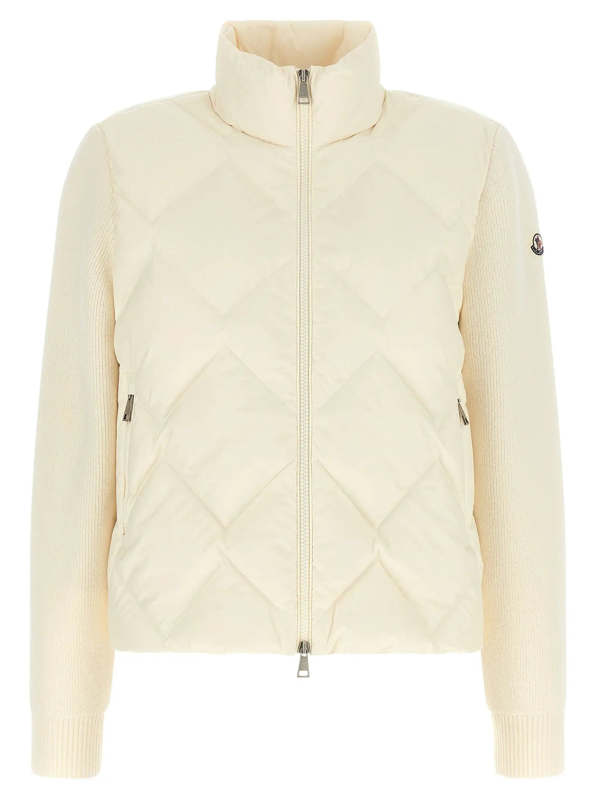 Cardigan Moncler en polyester blanc