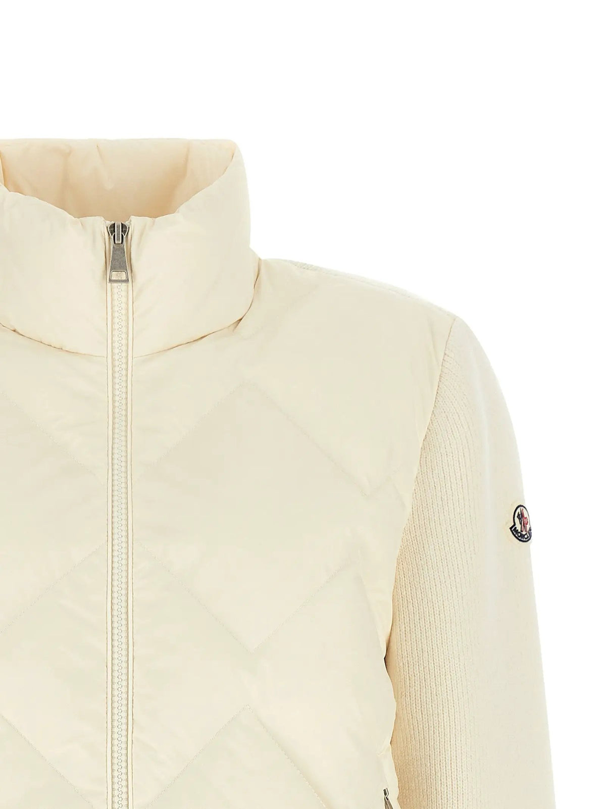 Cardigan Moncler en polyester blanc