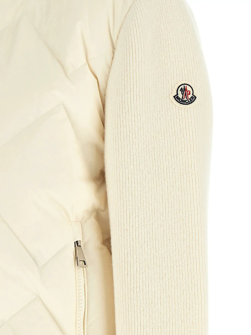 Cardigan Moncler en polyester blanc