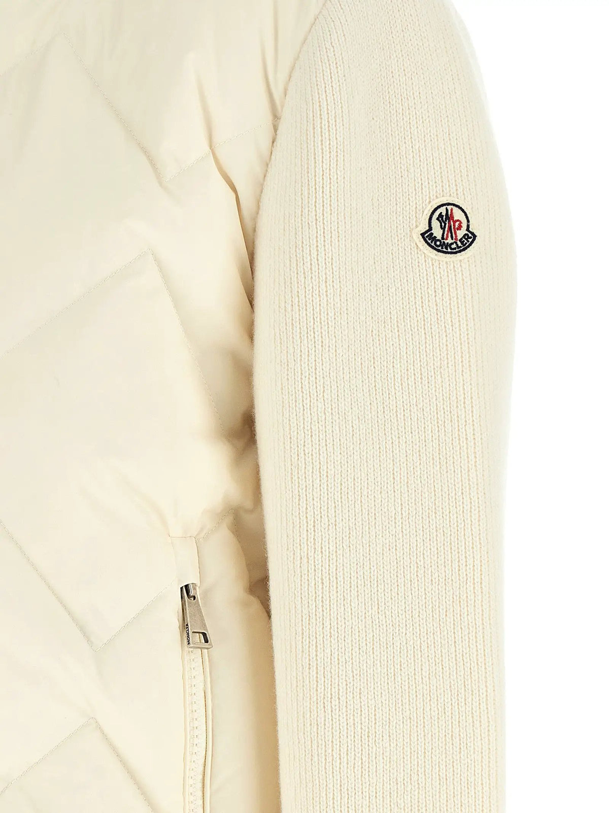 Cardigan Moncler en polyester blanc