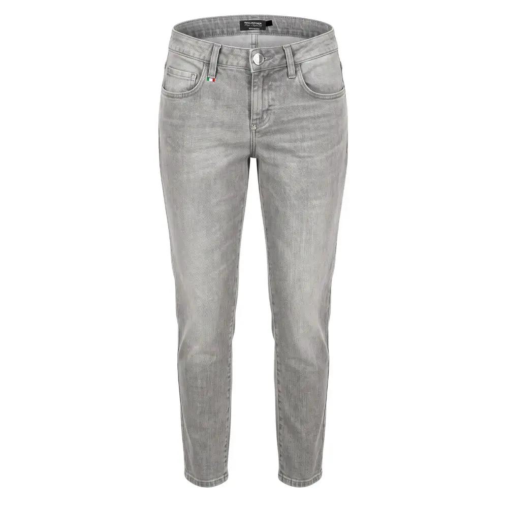 Philipp Plein Philipp Plein Grey Cotton Women's Jeans