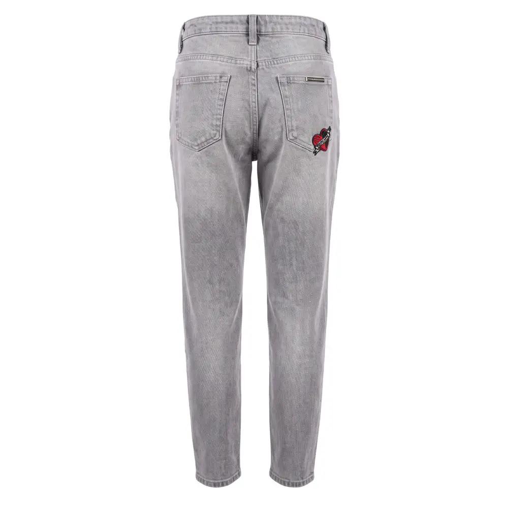 Philipp Plein Philipp Plein Grey Cotton Women's Jeans