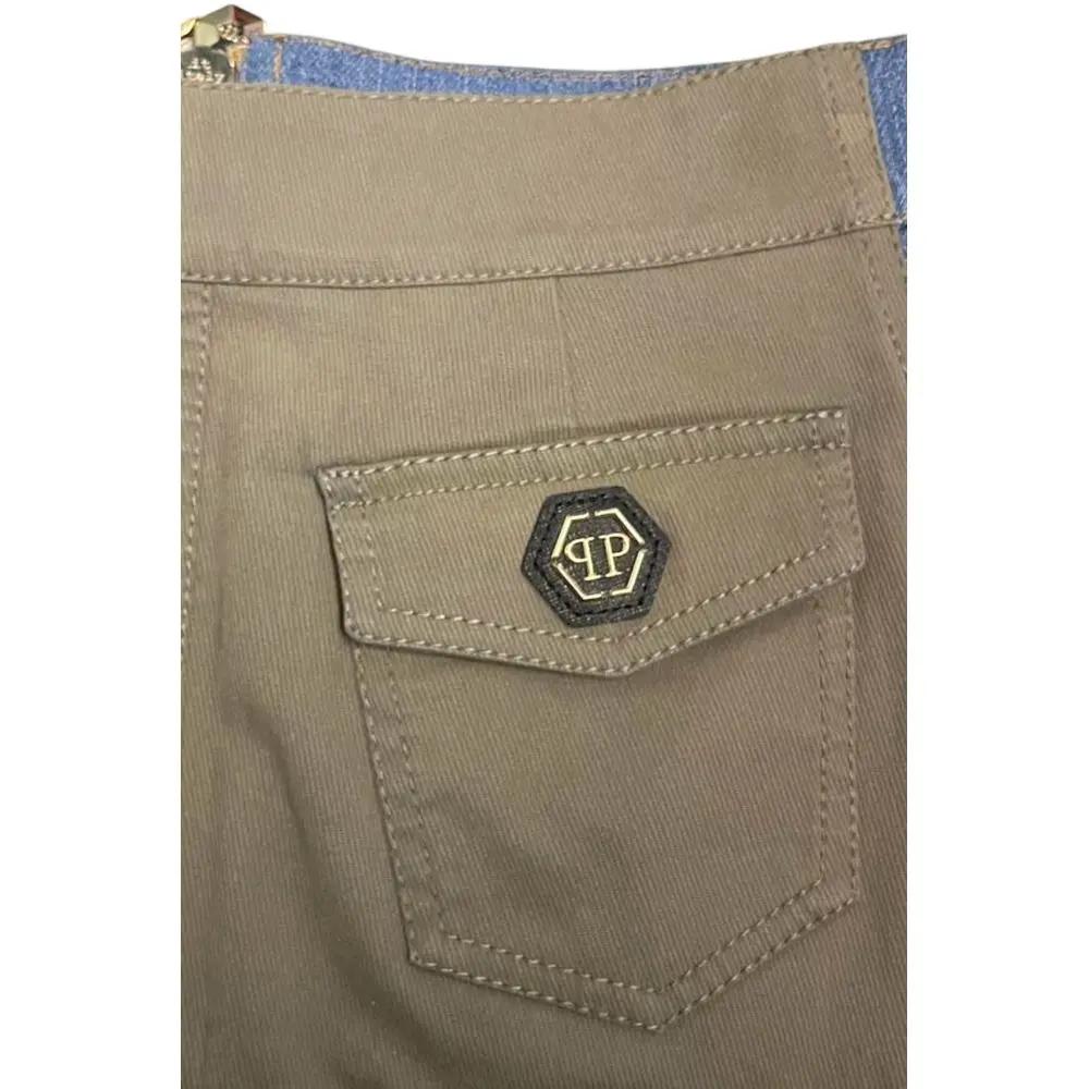 Philipp Plein Philipp Plein Blue Cotton Women Skirt