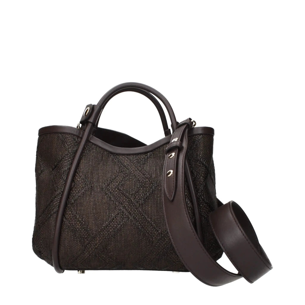Sac à main Max Mara en raphia marron