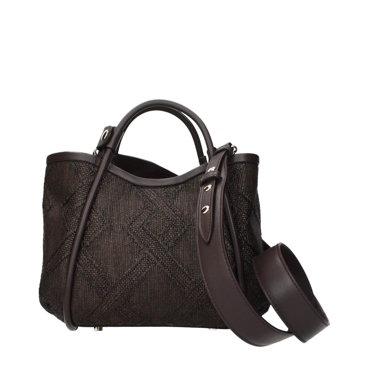 Sac à main Max Mara en raphia marron
