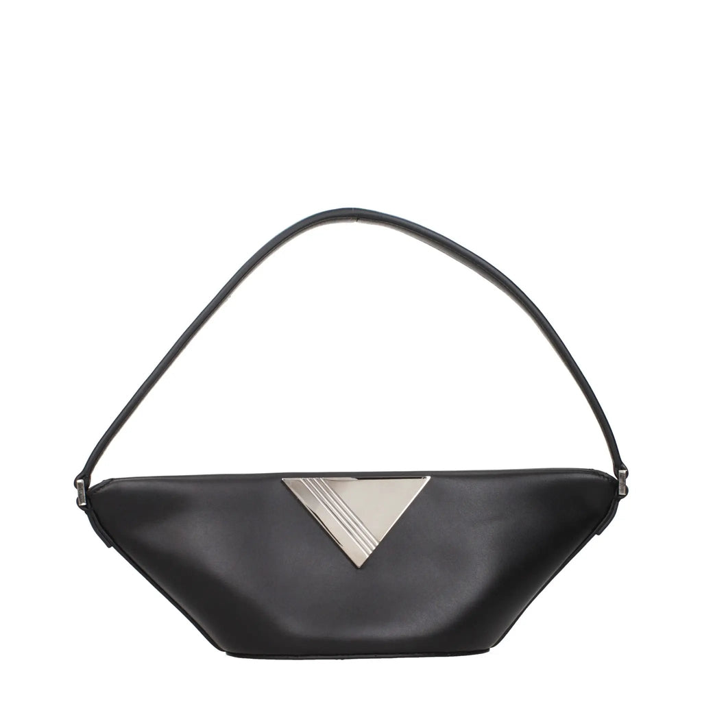 Le sac à main en cuir noir Attico