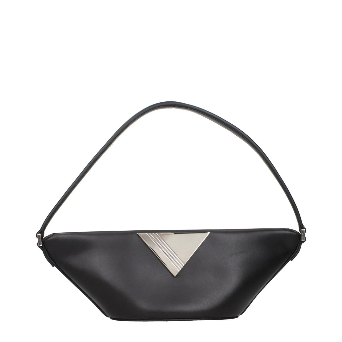 Le sac à main en cuir noir Attico