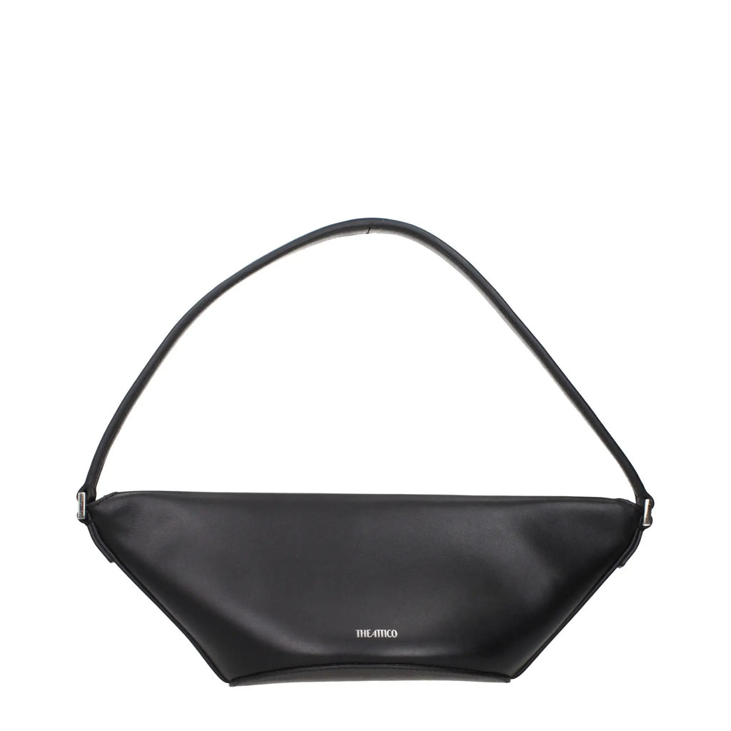 Le sac à main en cuir noir Attico