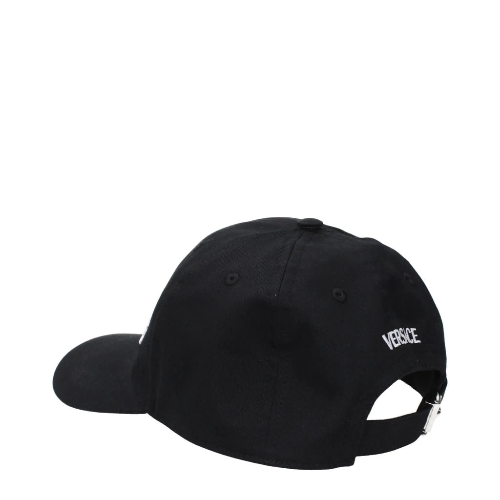 Versace Black Cotton Cap (Baseball Hat)