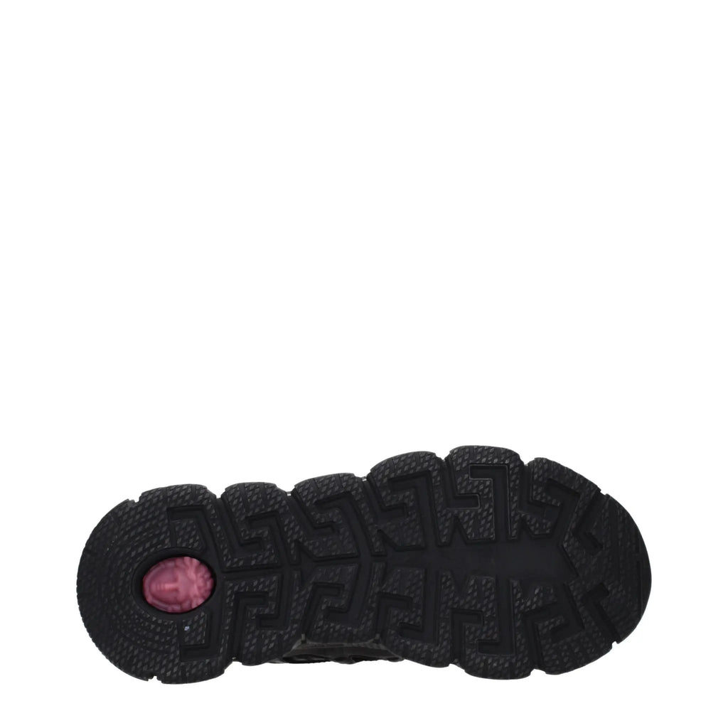 Baskets de sport Versace en tissu noir