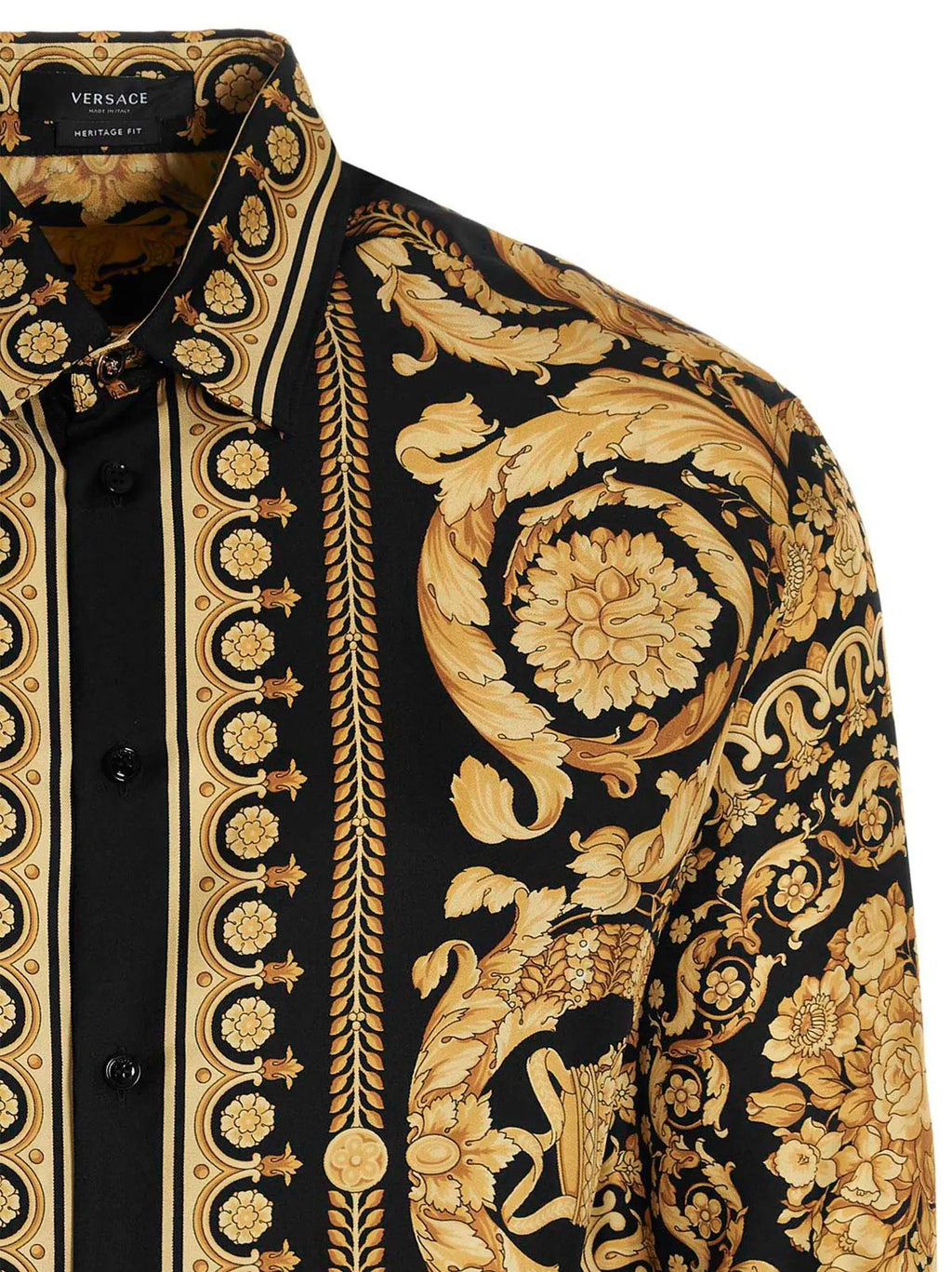 Chemisier en soie doré Versace