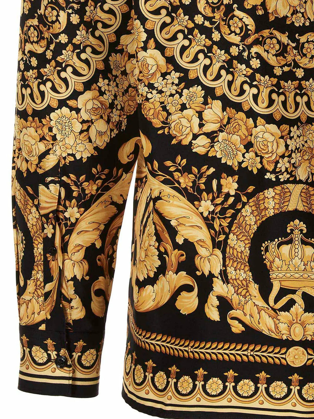 Chemisier en soie doré Versace