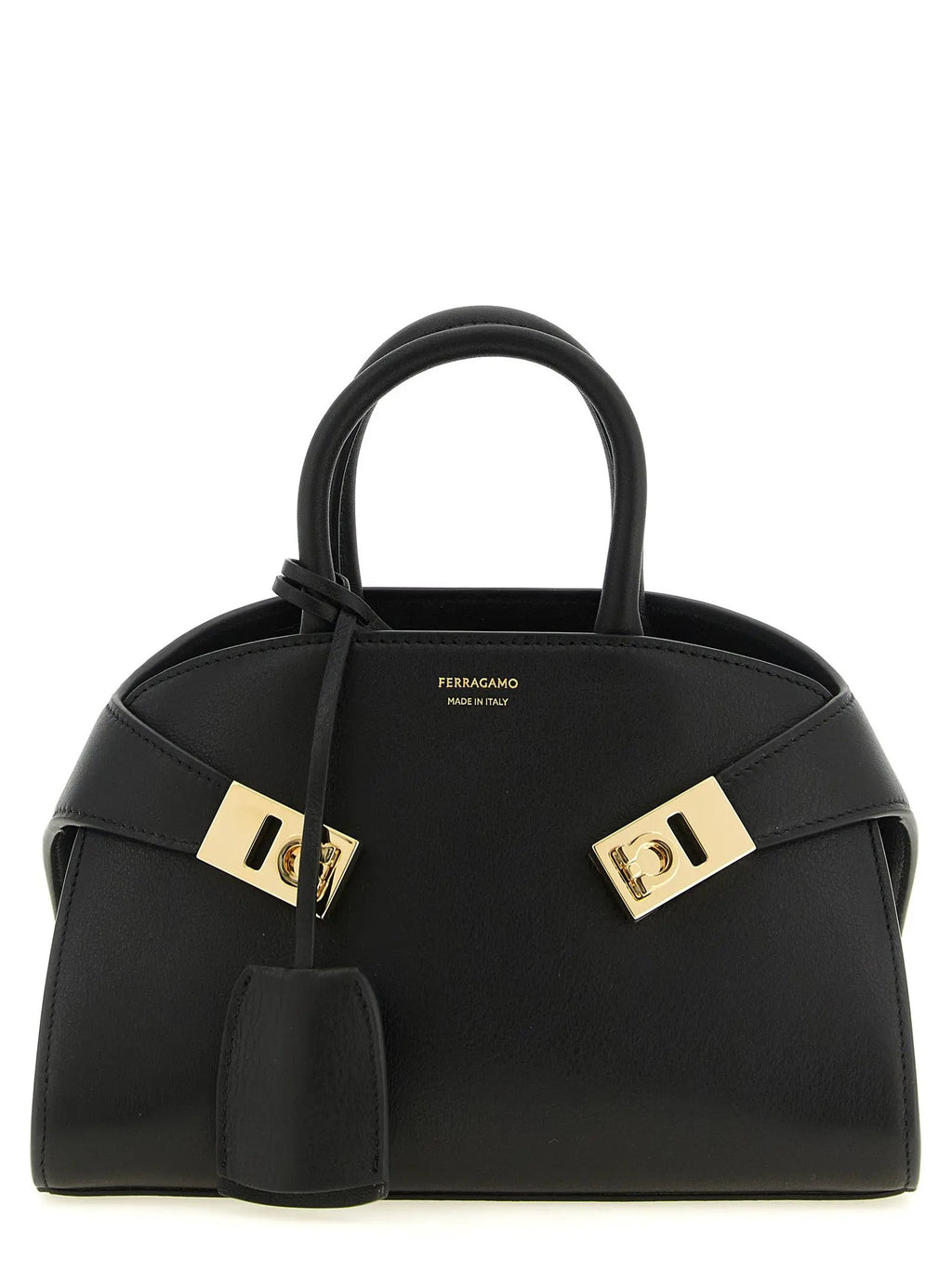 Sac à main Ferragamo en veau noir