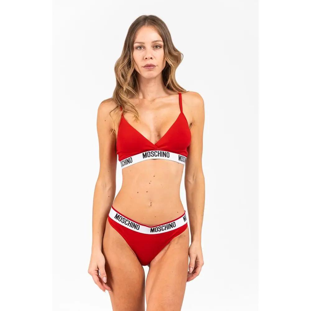 Moschino Moschino Red Cotton Bra