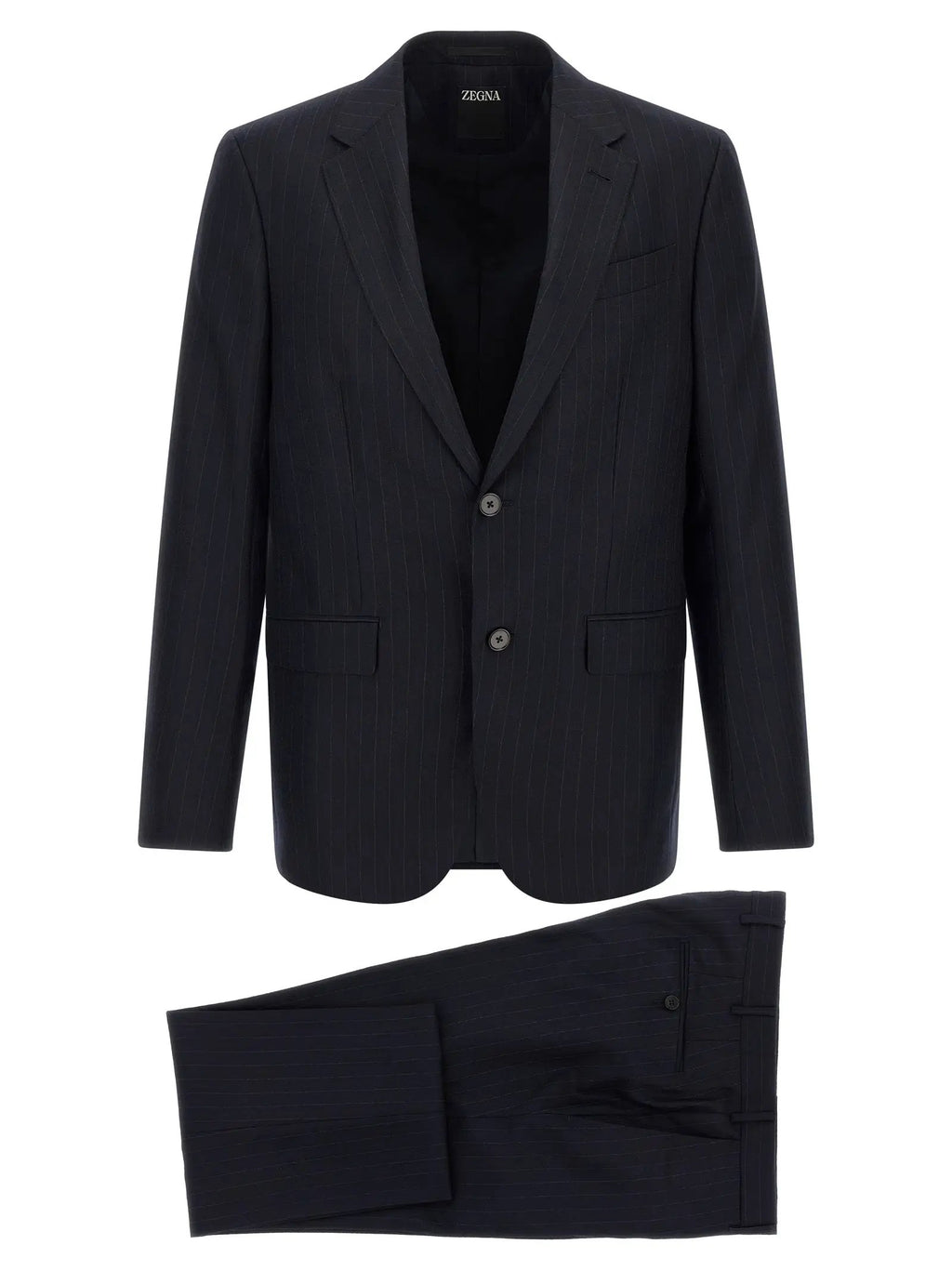 ZEGNA ZEGNA Blue Wool Two-Piece Suit
