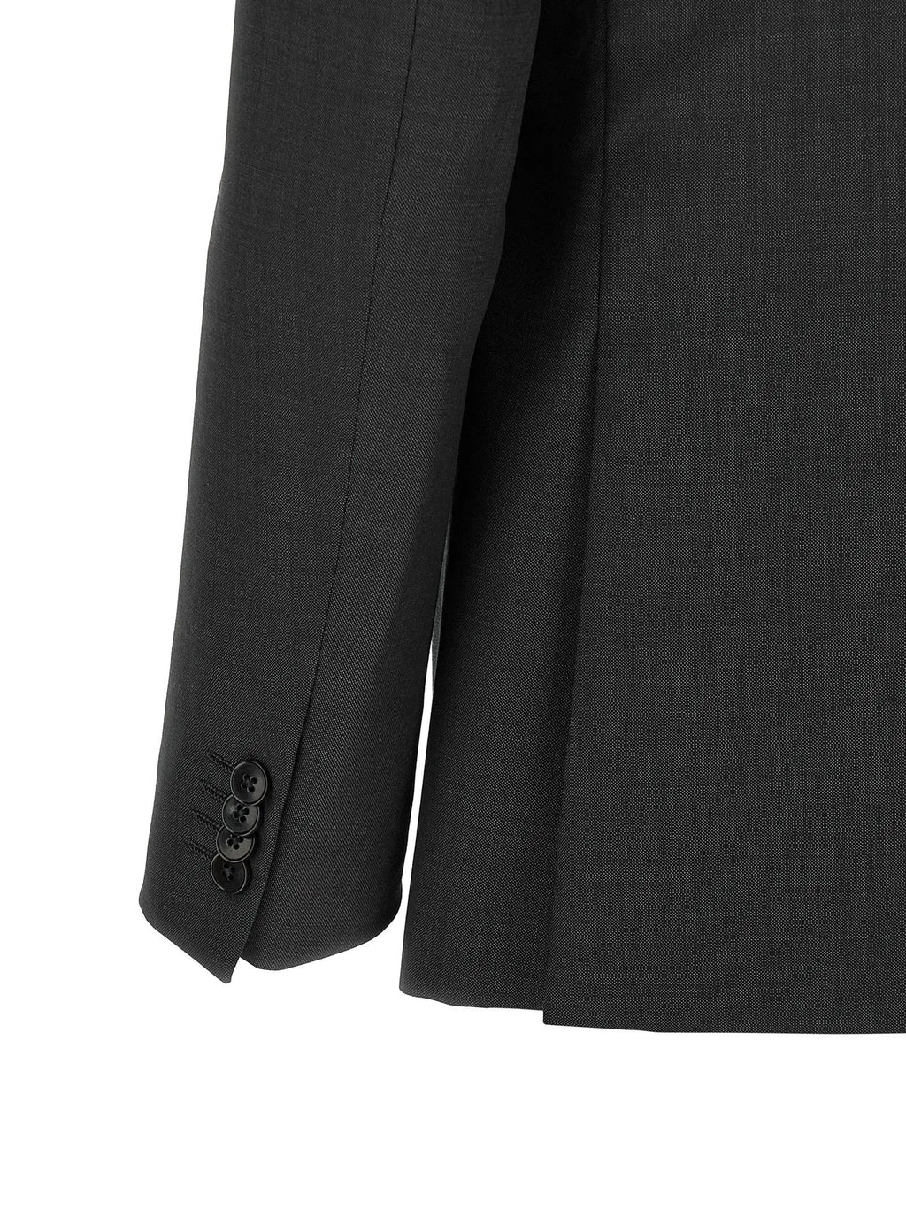Costume deux pièces en laine grise ZEGNA