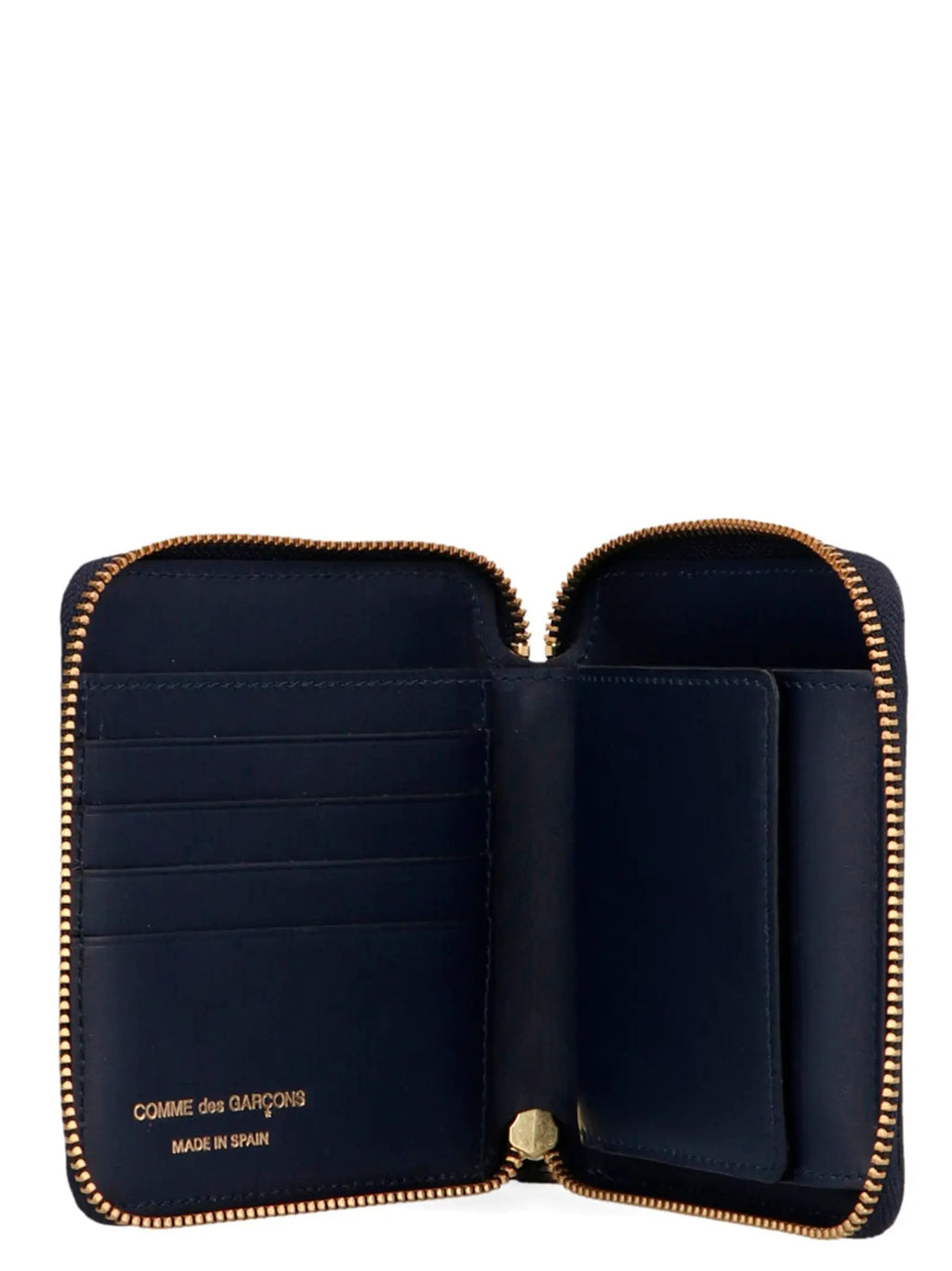 Comme Des Garçons Blue Calfskin Wallet
