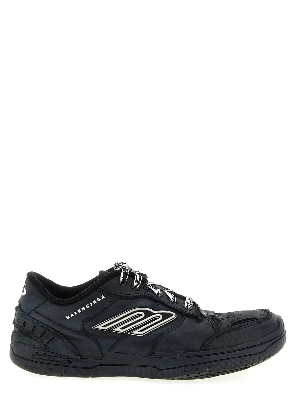 Balenciaga Black Calfskin Athletic Sneakers