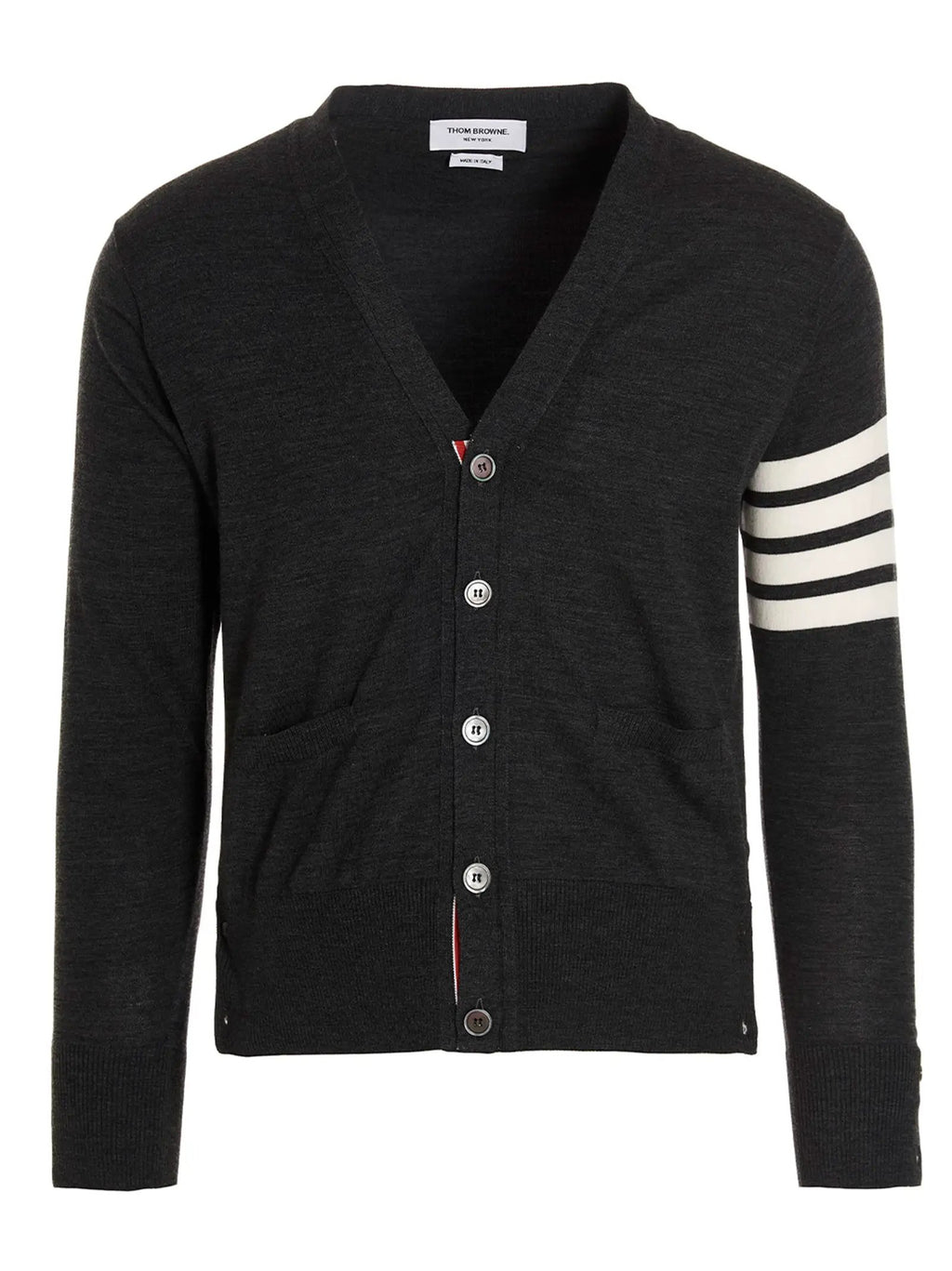 Thom Browne Thom Browne Gray Merino Wool Cardigan