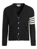 Thom Browne Thom Browne Gray Merino Wool Cardigan