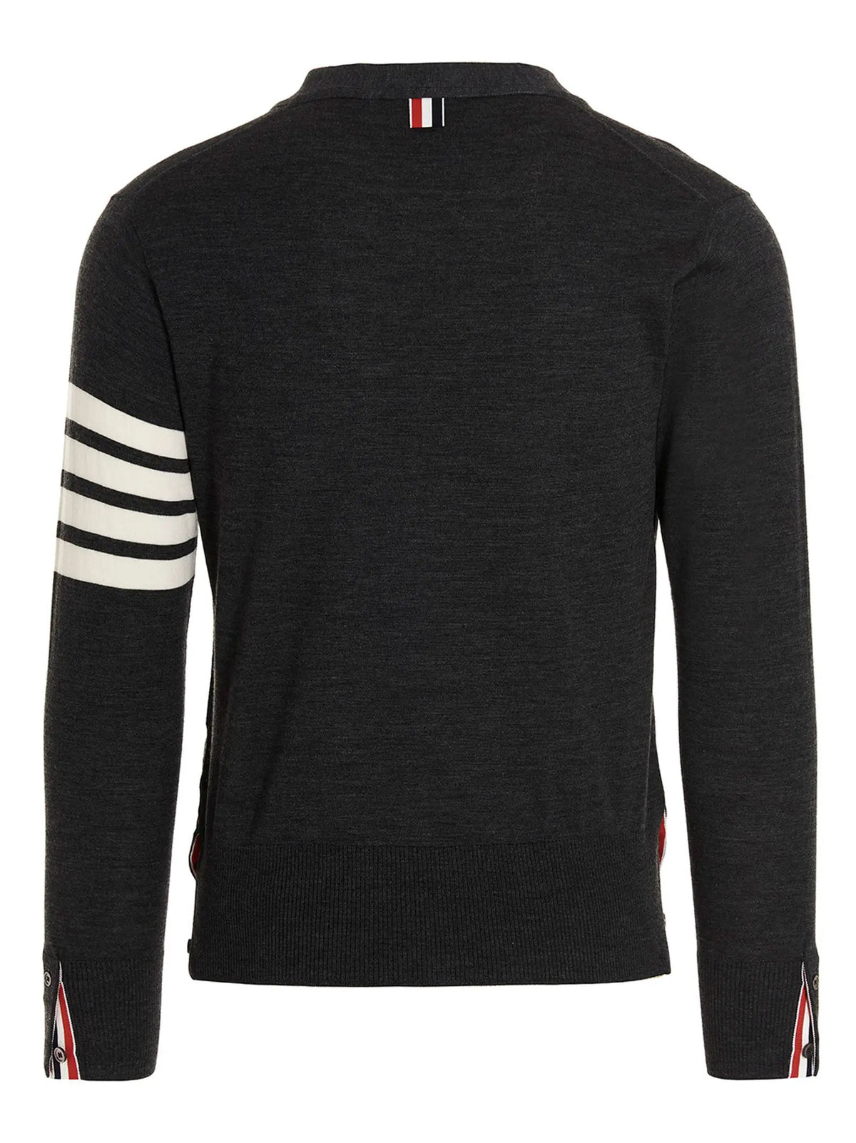 Thom Browne Thom Browne Gray Merino Wool Cardigan