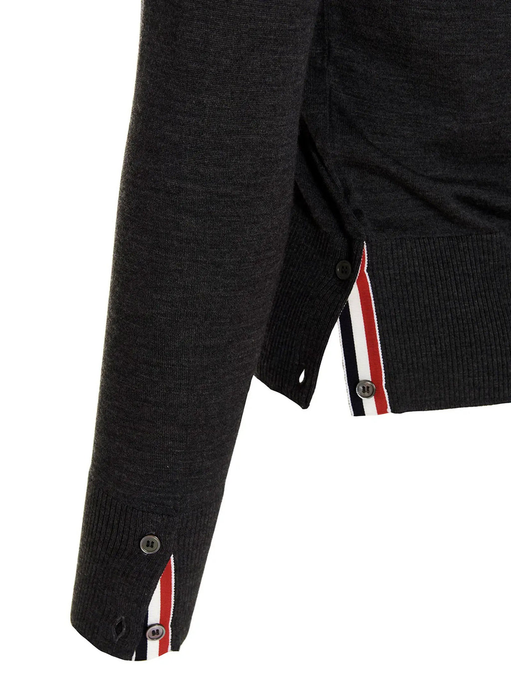 Thom Browne Thom Browne Gray Merino Wool Cardigan