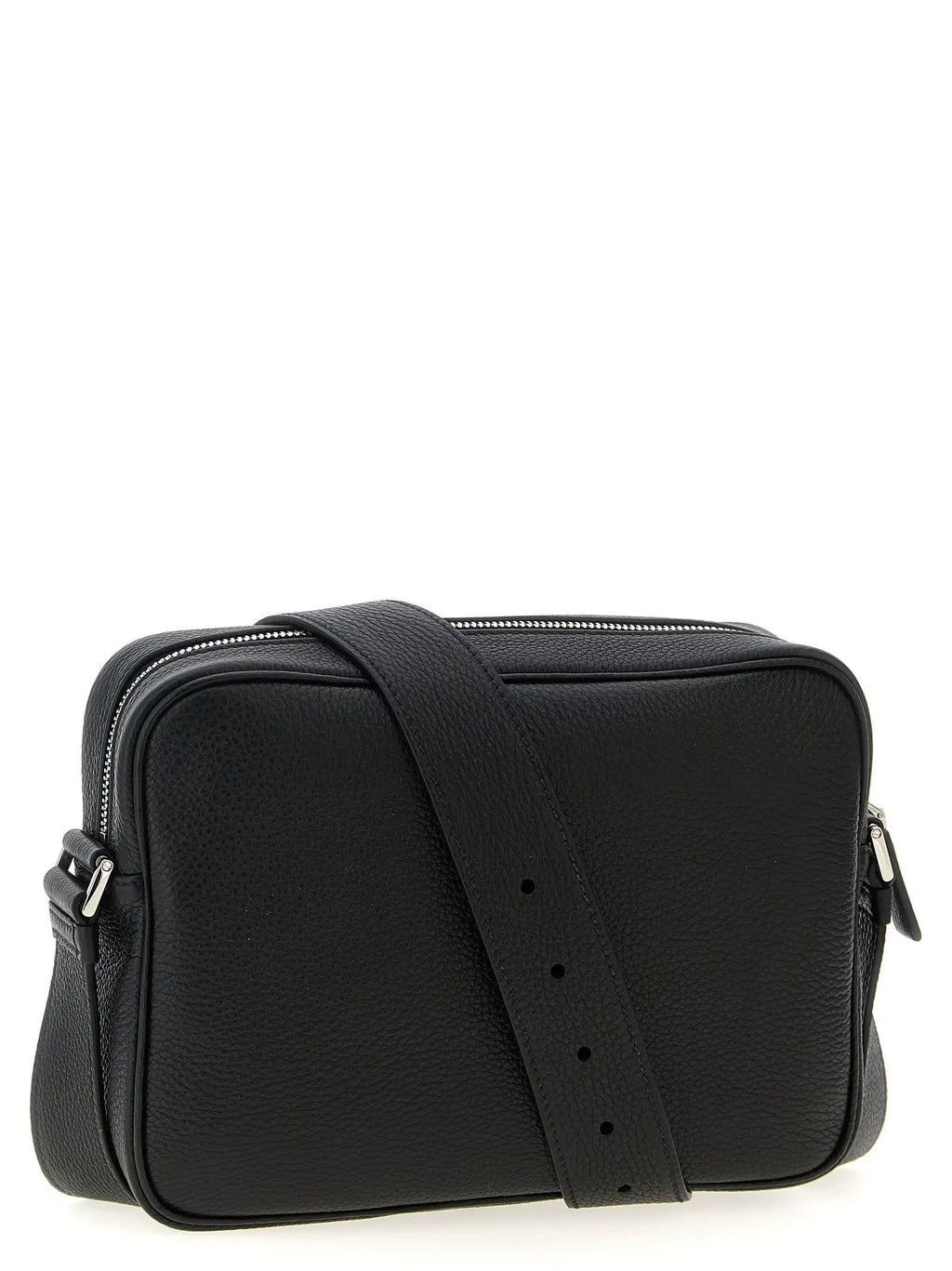 Sac bandoulière Prada en cuir de veau noir
