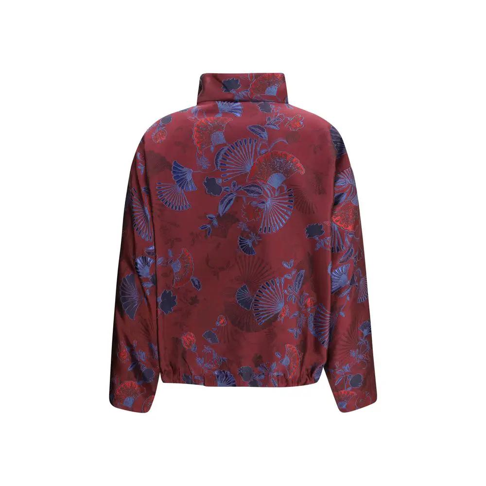 Veste longue Giorgio Armani en polyester bordeaux
