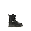 PINKO PINKO Black Calf Leather Bos Taurus Lace-Up Boots