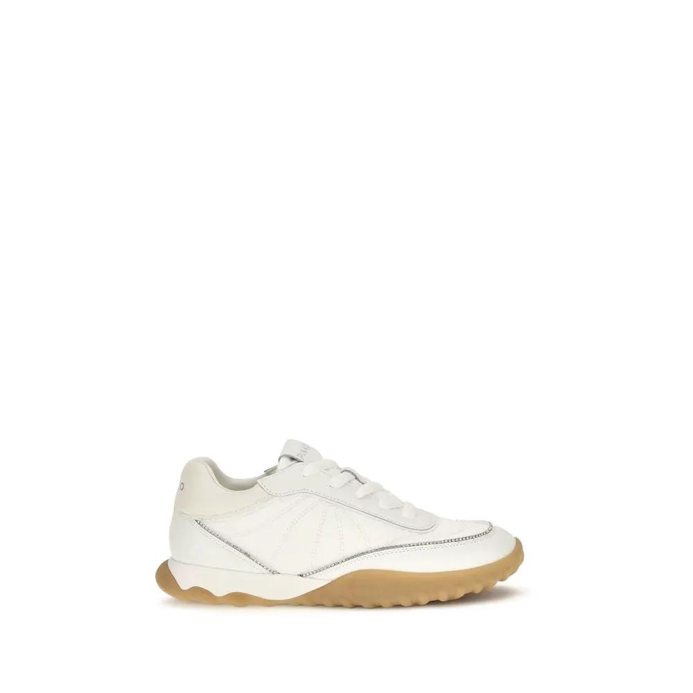 Baskets basses en tissu blanc PINKO