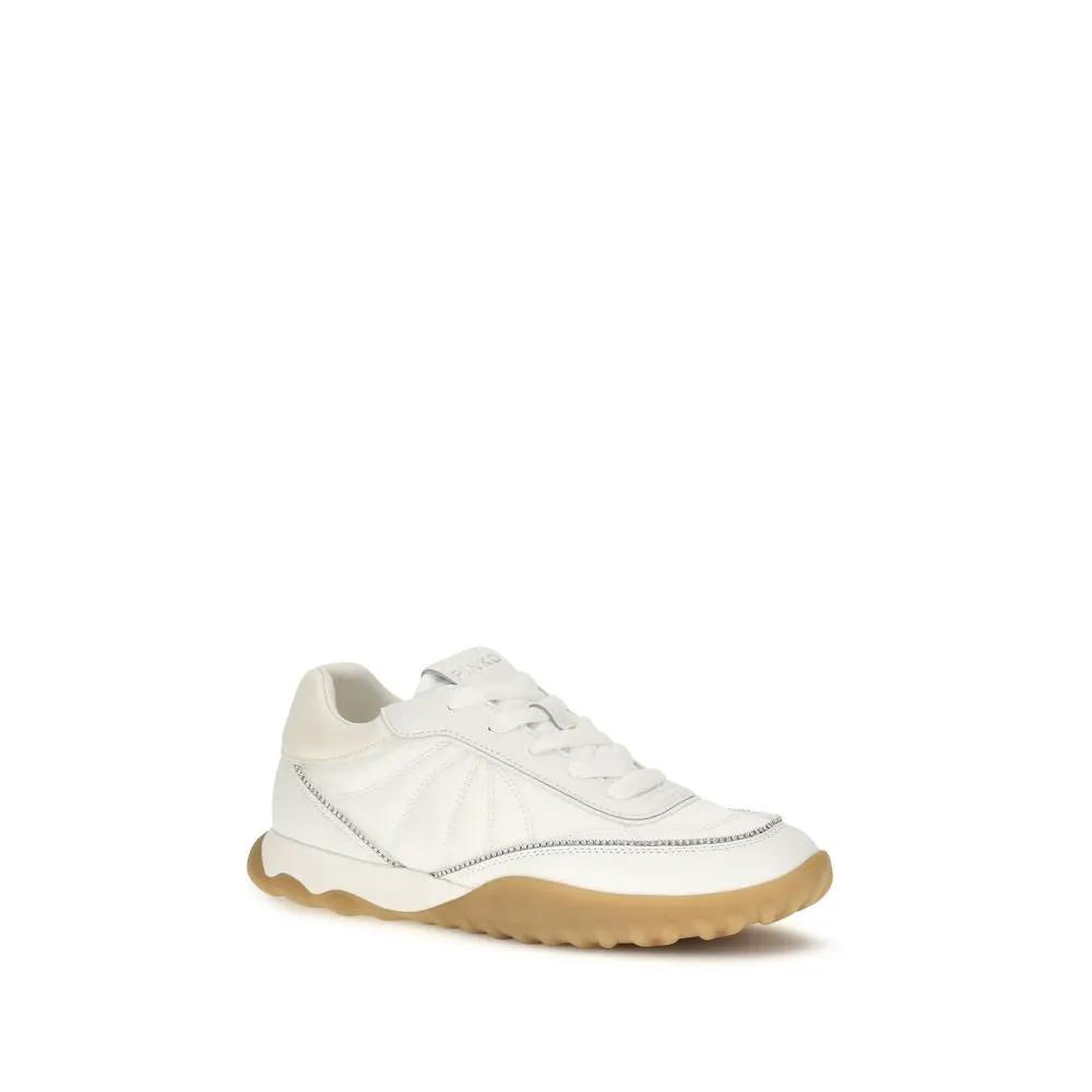 Baskets basses en tissu blanc PINKO