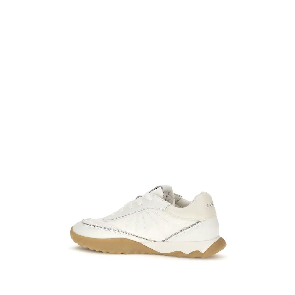 Baskets basses en tissu blanc PINKO